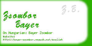 zsombor bayer business card